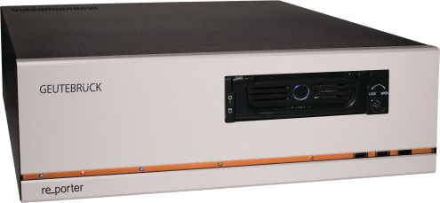 The new re_porter-IP/XRdB features two hard disks - one with hot swap mount &ndash; for evaluation away from the network.