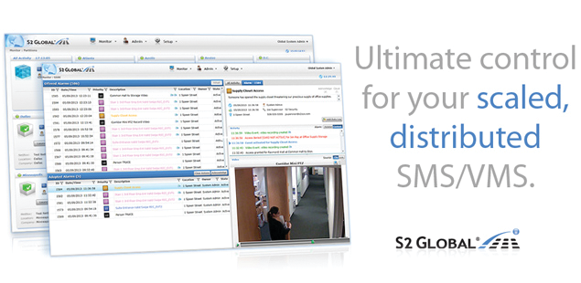 S2 Global is a flexible system that easily scales for the large, distributed enterprise, remote-managed access control scenarios, campus-oriented systems, or property management applications.