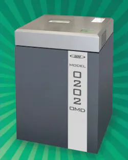 The Model 0202 reduces discs to tiny 2.0 mm x 3.9 mm particles. The Model 0202 reduces discs to tiny 2.0 mm x 3.9 mm particles.