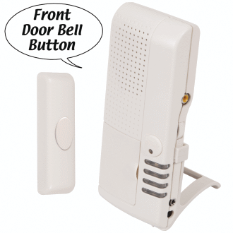 STI's Wireless Doorbell Button with 4-Channel Voice Receiver.