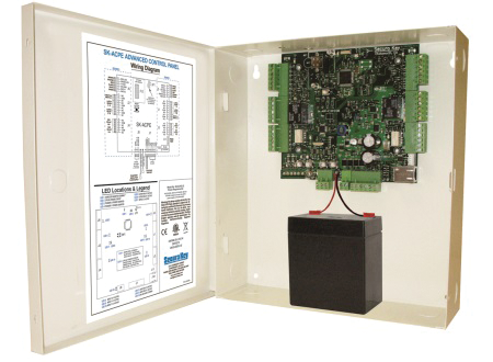 Secura Key's new SK-ACPE-LE two-door access control panel with Ethernet.