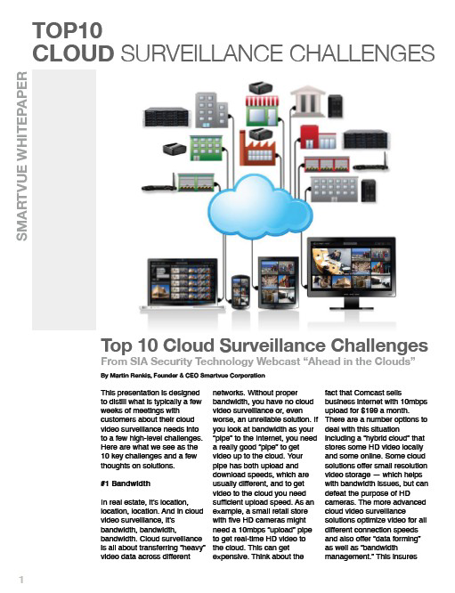 Smartvue Cloud Whitepaper