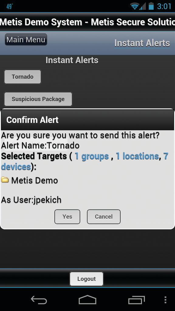 Mobile Interface Confirmation 11239269