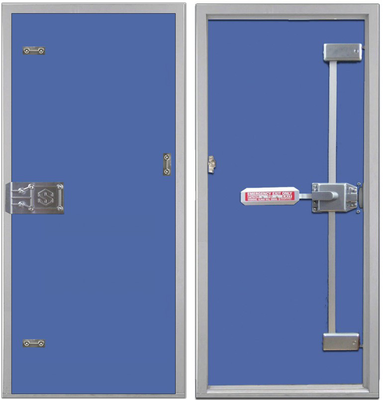 Trident Multi -Point Locks provide multi-point deadbolt locking with maximum, time proven resistance to break-ins. Code compliant, single motion exiting retracts all moving bolts simultaneously, as opposed to the use of slide bolts, drop bars, padlocks, etc., which violate building and fire safety codes.