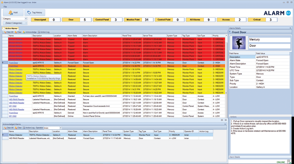 Mavin Alarm Screen 11314025