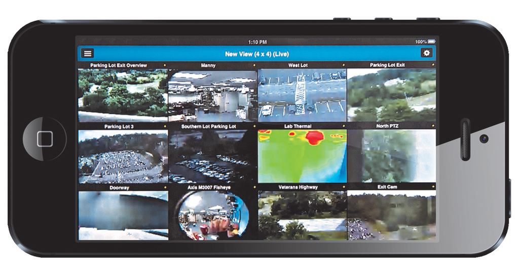 A look at OnSSI's mobile VMS app.