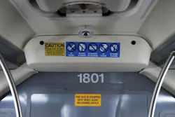 A new Denver RTD bus waits to be used on the streets, and contains a new mobile video recording and investigation solution from NICE that will quickly track down suspects of criminal activity. A new Denver RTD bus waits to be used on the streets, and contains a new mobile video recording and investigation solution from NICE that will quickly track down suspects of criminal activity.