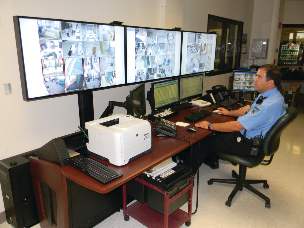 While the average American sits for 7.7 hours per day, securiyt monitoring personnel usually come in measurably above the average.