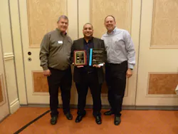 From l-r: Dan Tarkoff, Vice President Sales, Middle Atlantic Products; Justin Rivas, CSO, Dynacom Sales; Mike Baker, President, Middle Atlantic Products. From l-r: Dan Tarkoff, Vice President Sales, Middle Atlantic Products; Justin Rivas, CSO, Dynacom Sales; Mike Baker, President, Middle Atlantic Products.