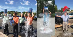 Tri-Ed's senior management team recently accepted the Ice Bucket Challenge. From left to right: Pat Comunale, President & CEO, James Rothstein, Chief Marketing Officer, Paul Swan, Vice President of Sales and Marketing/Canada, and Mike Culbertson, VP Technical Sales Group. Tri-Ed's senior management team recently accepted the Ice Bucket Challenge. From left to right: Pat Comunale, President & CEO, James Rothstein, Chief Marketing Officer, Paul Swan, Vice President of Sales and Marketing/Canada, and Mike Culbertson, VP Technical Sales Group.