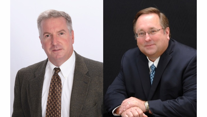 Eric Rohleder, left, and Lent Ross, right, have joined Quintron's access control sales team.