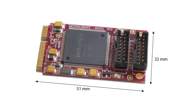 Sensoray's Model 1012 8-Channel Mini PCI-Express frame grabber.