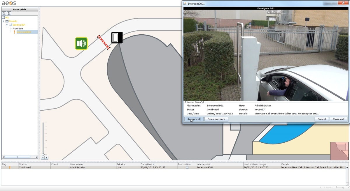 Nedap has launched AEOS 3.1.4, which features integration with Commend intercom.