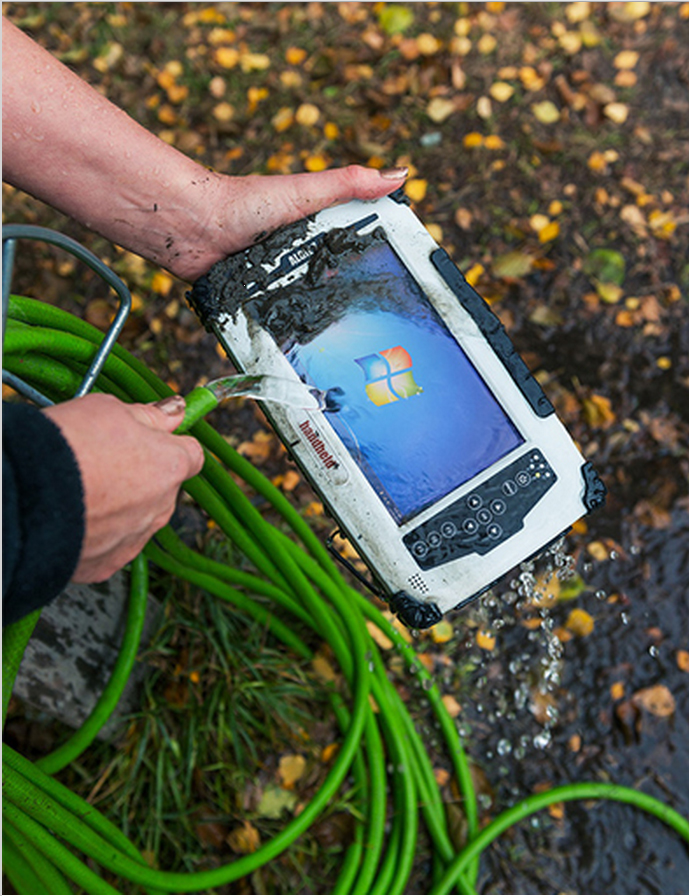 Can your technician's handheld computer take this kind of punishment?