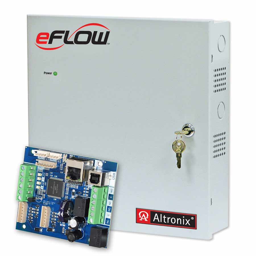 Altronix's new enhanced eFlow power supply/chargers with 30 to 50% faster battery charging and new communication capabilities