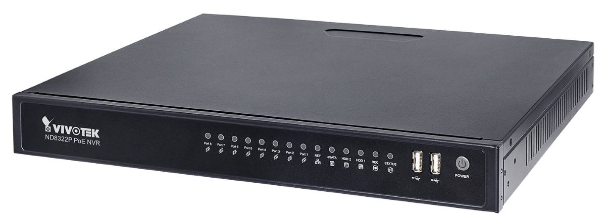 Vivotek's new ND8322 embedded plug & play NVR.
