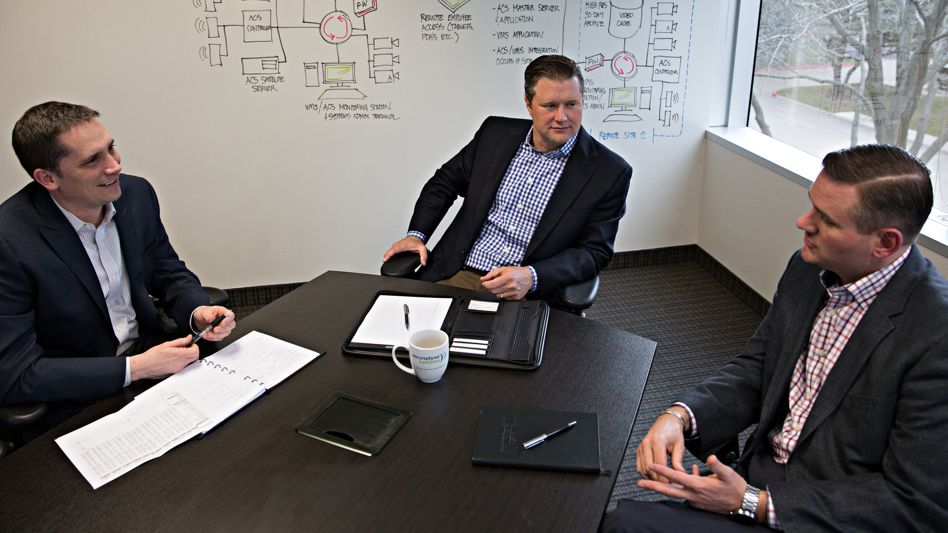 From the left, Chris Young, Carey Boethel and Taylor Carr make up the management principals at Securadyne.