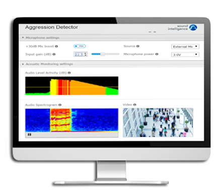 The Aggression Detector integrates Louroe&rsquo;s microphones, select Axis IP cameras, and leading video management software.