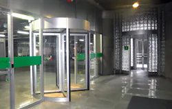 Four Tourlock 180+90 security revolving doors from Boon Edam have been installed at the headquarters of the largest public utility services in Medellin, Colombia. Four Tourlock 180+90 security revolving doors from Boon Edam have been installed at the headquarters of the largest public utility services in Medellin, Colombia.