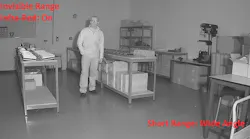 Infrared illumination provides covert surveillance in darkened areas. Infrared illumination provides covert surveillance in darkened areas.