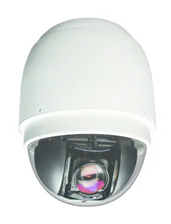 Toshiba's new IKS-WP8201R PTZ camera is designed to operate in the harsh outdoors with its IP66 enclosure protection, integrated heater and auto defogging, while the new IKS-WP8103 PTZ provides an attractive indoor solution for covering large spaces such as shopping malls, casinos or schools. Toshiba's new IKS-WP8201R PTZ camera is designed to operate in the harsh outdoors with its IP66 enclosure protection, integrated heater and auto defogging, while the new IKS-WP8103 PTZ provides an attractive indoor solution for covering large spaces such as shopping malls, casinos or schools.