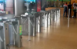 Boon Edam turnstiles at the Grand National Transport Terminal or GTNT in Panama City, Panama. Boon Edam turnstiles at the Grand National Transport Terminal or GTNT in Panama City, Panama.