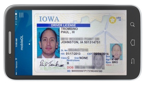 Iowa Department of Transportation (DOT) employees are the first in the nation to use the MorphoTrust mobile driver license (mDL) software.
