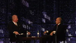 Ray Kelly, right, chats with ASIS International President Dave Tyson, left, during the keynote address on Tuesday at ASIS 2015. Ray Kelly, right, chats with ASIS International President Dave Tyson, left, during the keynote address on Tuesday at ASIS 2015.