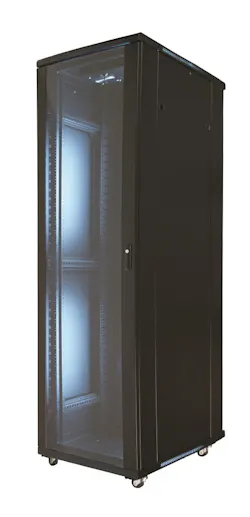 Video Mount Products' new EREN-42E1K 19-inch equipment rack enclosure. Video Mount Products' new EREN-42E1K 19-inch equipment rack enclosure.