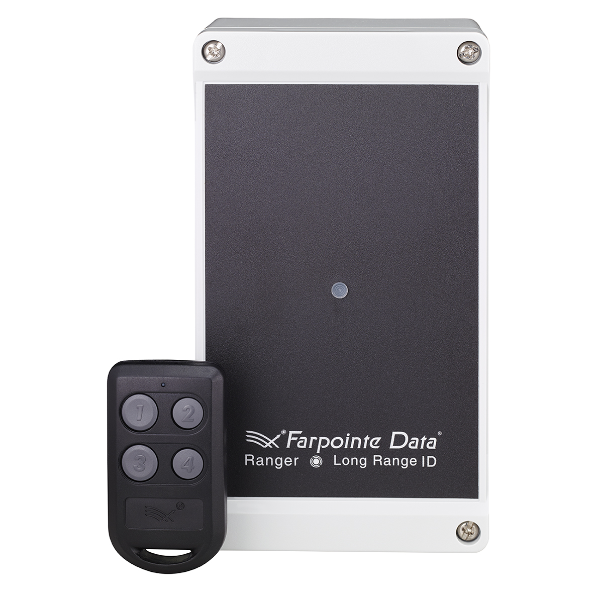 For long range access control, a receiver and transmitter will provide read ranges up to 200 feet.