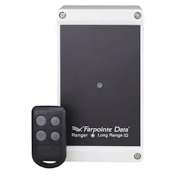 For long range access control, a receiver and transmitter will provide read ranges up to 200 feet. For long range access control, a receiver and transmitter will provide read ranges up to 200 feet.