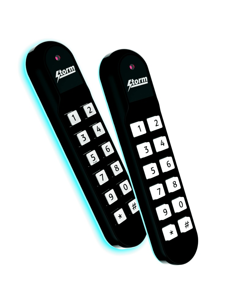 Storm Interface's new S60 range of mullion format keypad readers.