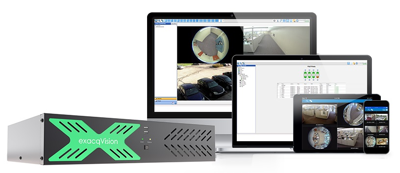 The exacqVision LC-Series Una recorder includes exacqVision video management system (VMS) software, server and integrated PoE+ camera ports.