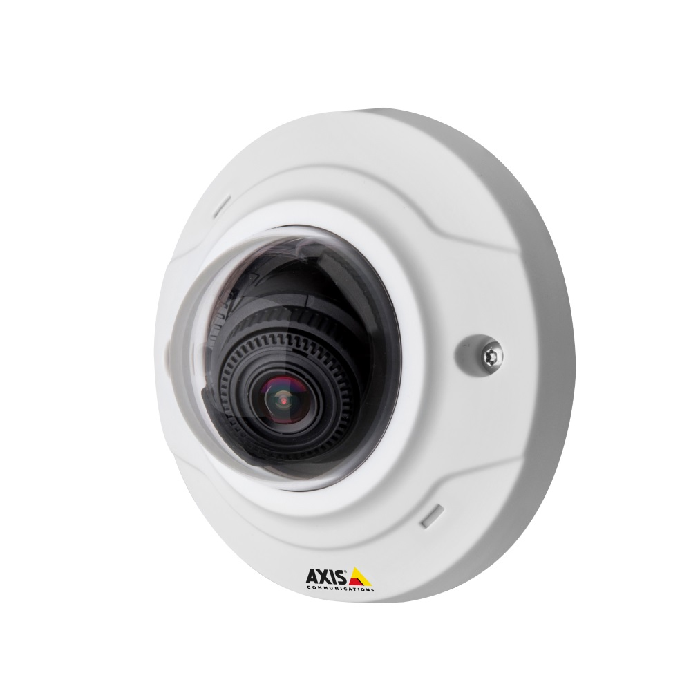 One of Axis Communications' new M30 Series mini dome network cameras.