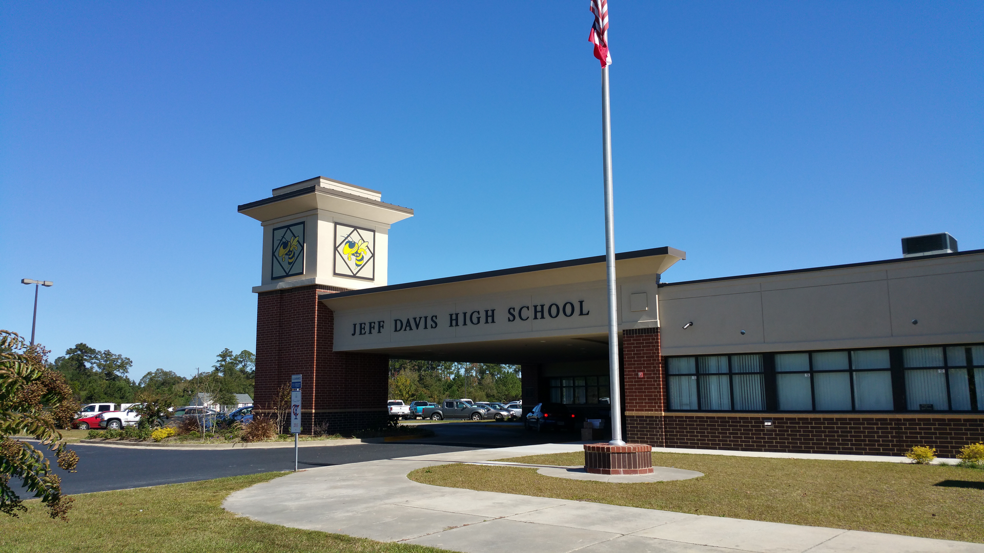 Jeff Davis County School District operates five schools ranging from pre-K to high school, along with two administration buildings. Each school day, 3,200 students from across Jeff Davis County converge on this mile-and-a-half area.