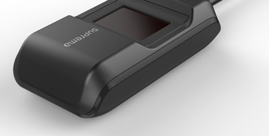 Suprema's BioMini Slim 2 fingerprint authentication scanner.