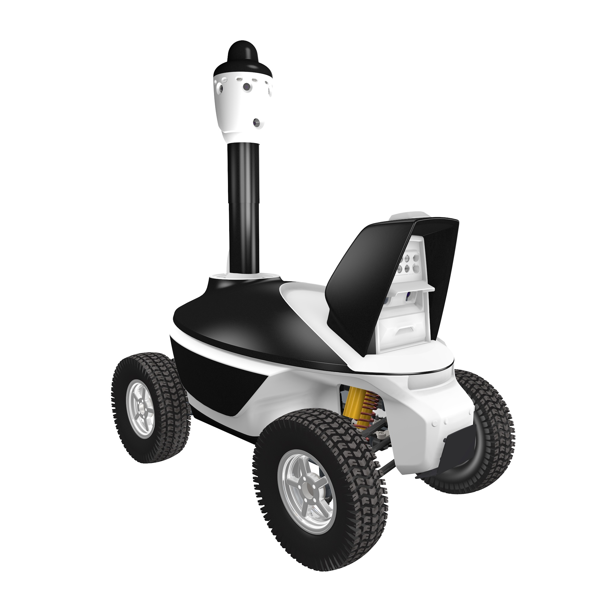 The SMP Robotics S5 Security Guard, pictured above, is one of the numerous security robots on display this week at ISC West 2017.