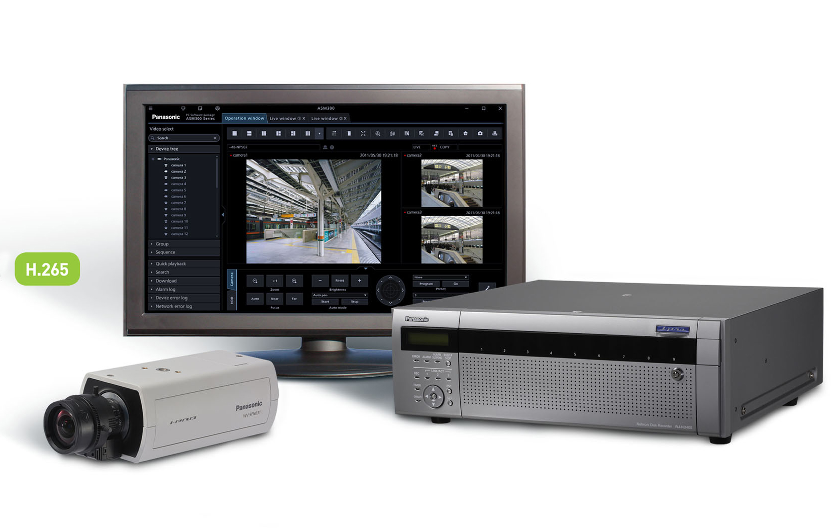 Panasonic's iPRO Extreme line is H.265-enabled.