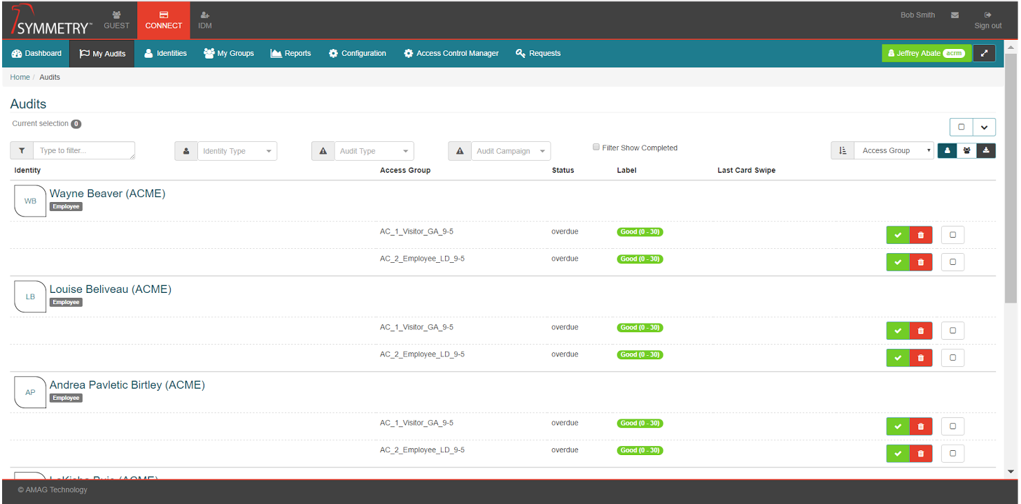 Symmetry CONNECT delivers an easy to use, automated software platform to manage employee, contractor and visitor identities, satisfy regulatory audit and compliance requirements and reduce the administrative costs of the security team.