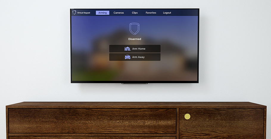 The DMP Virtual Keypad app is now available on Apple TV.