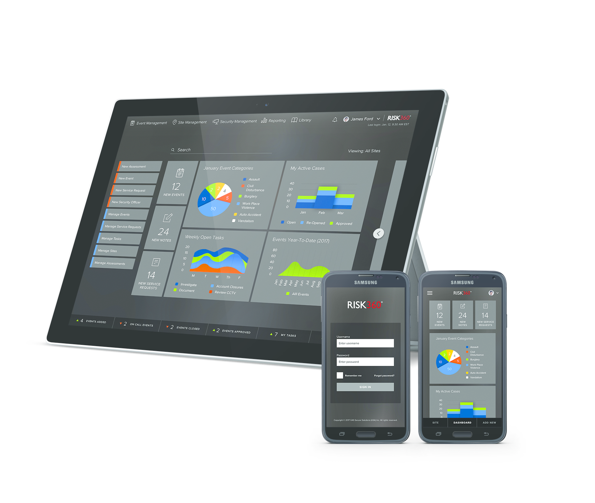 RISK360 is a comprehensive, Microsoft Azure cloud-based application that provides security teams the ability to report, track and resolve cases while providing leadership with insights to make informed, data-driven decisions to save time and money.