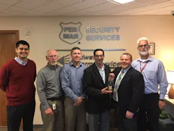 Jesse O'Kane of Per Mar and Brandon Heck of Salient. Jesse O'Kane of Per Mar and Brandon Heck of Salient.