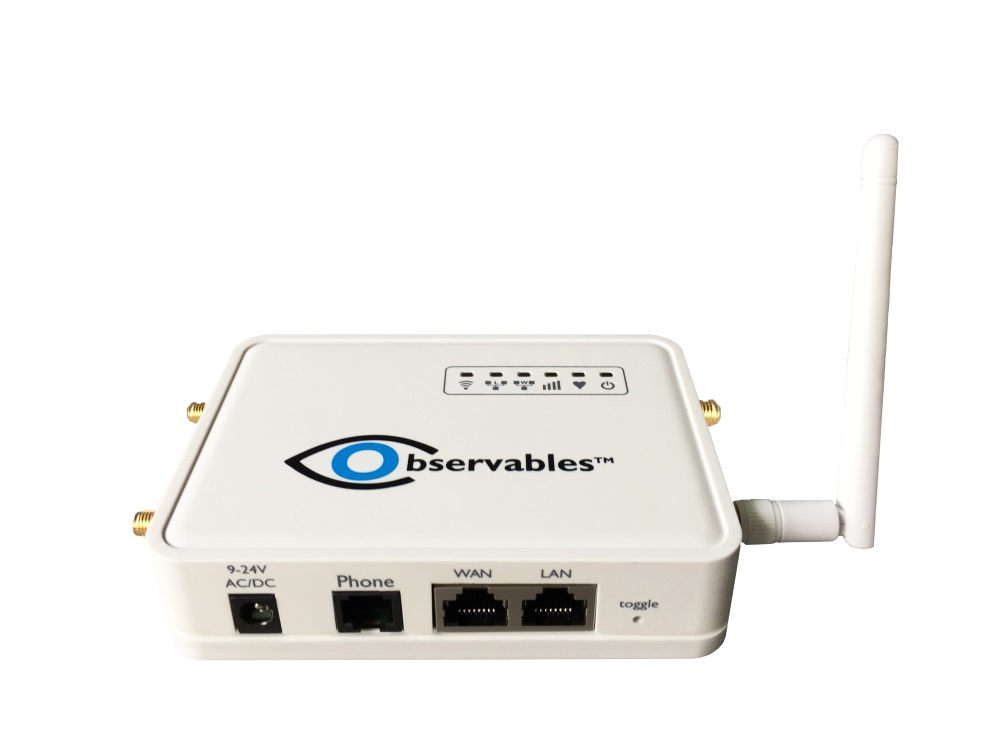 Observables' IOBOT signal router can take in any type of electronic signal and convert it to virtually any other kind of RF or wire-line signal.