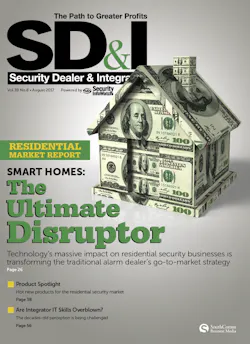SD&I's Aug. 2017 cover story examines how technology’s massive impact on residential security businesses is transforming the traditional alarm dealer’s go-to-market strategy SD&I's Aug. 2017 cover story examines how technology’s massive impact on residential security businesses is transforming the traditional alarm dealer’s go-to-market strategy