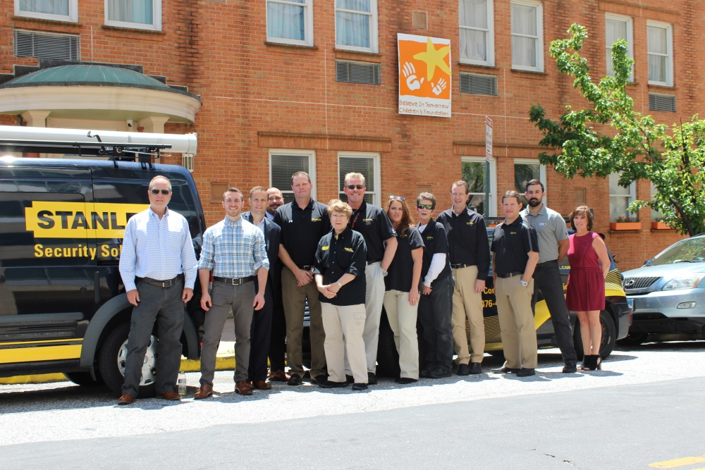 (Pictured L-R): Brian Morrison, CEO, Believe In Tomorrow Children&rsquo;s Foundation; Joe Ruggiero, National Account Manager, Axis Communications; Chris McBrien, Sales Manager, STANLEY Security; Chris Villarreal, ASSA ABLOY; Rich Greensfelder, Senior Sales Consultant, STANLEY Security; Marsha Wilder, Sales Consultant,STANLEY Security; Kevin Wood, Service & Install Manager, STANLEY Security; Jody Conway, Project Manager, STANLEY Security; Cheryl Moore, Fire Alarm Inspector, STANLEY Security; Dave Pruitt, VP Sales National Accounts, STANLEY Security; Mike Isch, VP Sales National Accounts, STANLEY Security; Chris Yuknis, Axis Communications; Maryanne Davis,VP & COO, Believe In Tomorrow Children&rsquo;s Foundation.