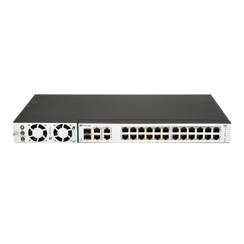 FLEX switches, extenders, and adapters are a family of secure, high-powered PoE solutions that deliver Fast Ethernet (100Mbps, full duplex) and up to PoE++ (50W per port) over 2- or 4-pair UTP to 2,000ft, 6Xs farther than Ethernet.