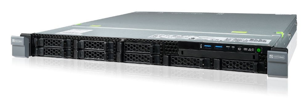 Occupying only a fraction of the rack space required by previous server generations, a single S6 server can host up to 224 Intercom stations.