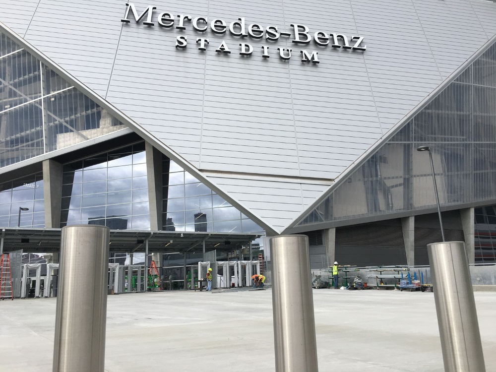 Vehicle access control equipment from Delta Scientific was recently deployed to protect the new Mercedes-Benz Stadium in Atlanta.