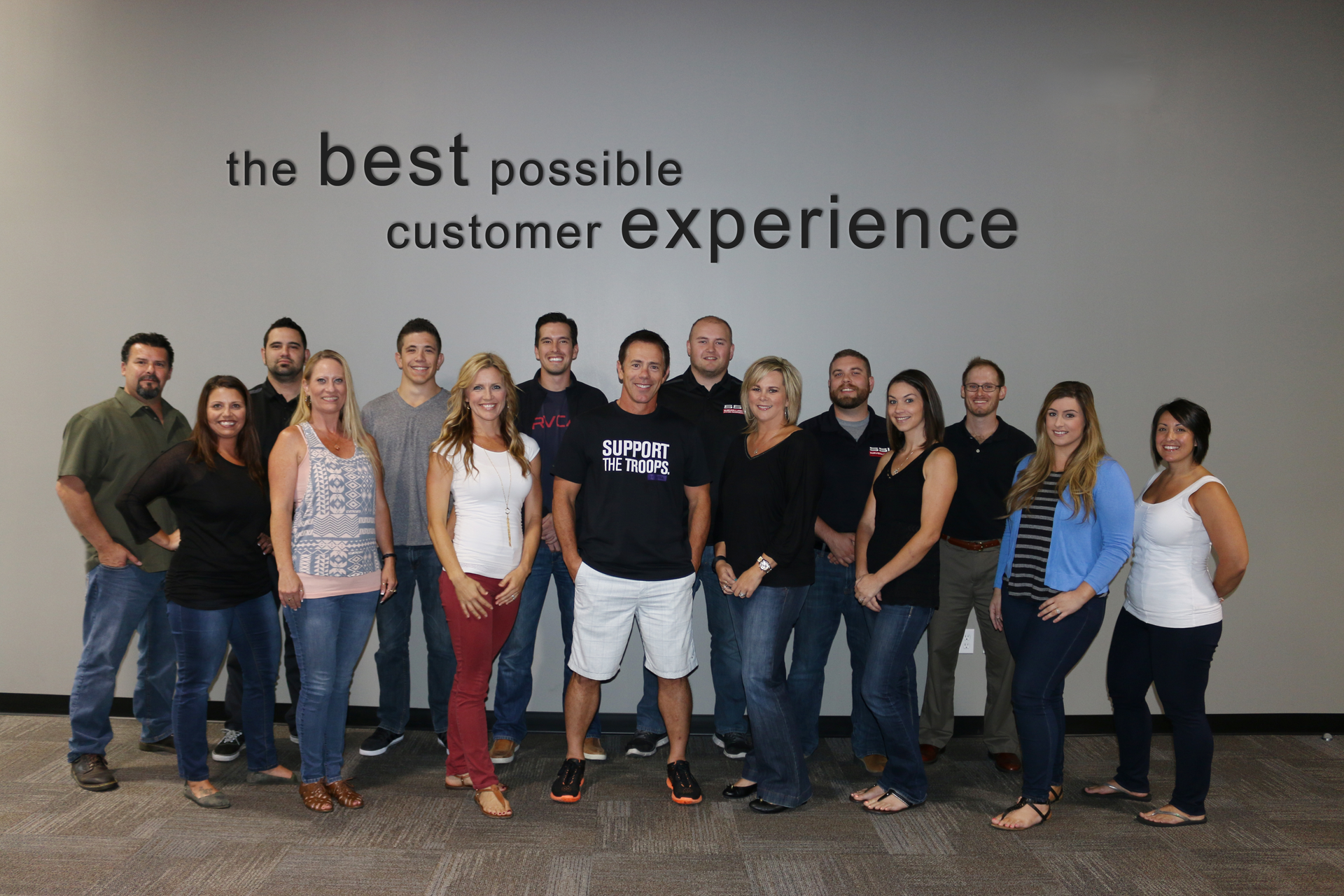 SSI President Todd Flowers (center) says that his company's mantra is to provide the best possible customer experience. 'Our decision making is all built around this idea,' he says.