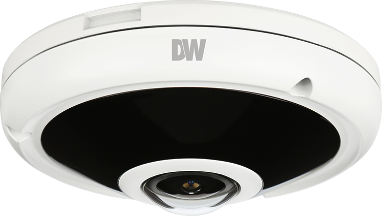 MEGApix&circledR; Pano&trade; 360&deg; view outdoor fisheye IP cameras with IR monitor an entire room with a single camera, providing the ultimate ROI. The 2.1mm fisheye lens provides edge-to-edge image clarity. The 9MP sensor produces real-time 30fps panoramic images in an IP66 vandal resistant discrete housing. The camera is optimized to work with the DW Spectrum&circledR; IPVMS dewarping feature.